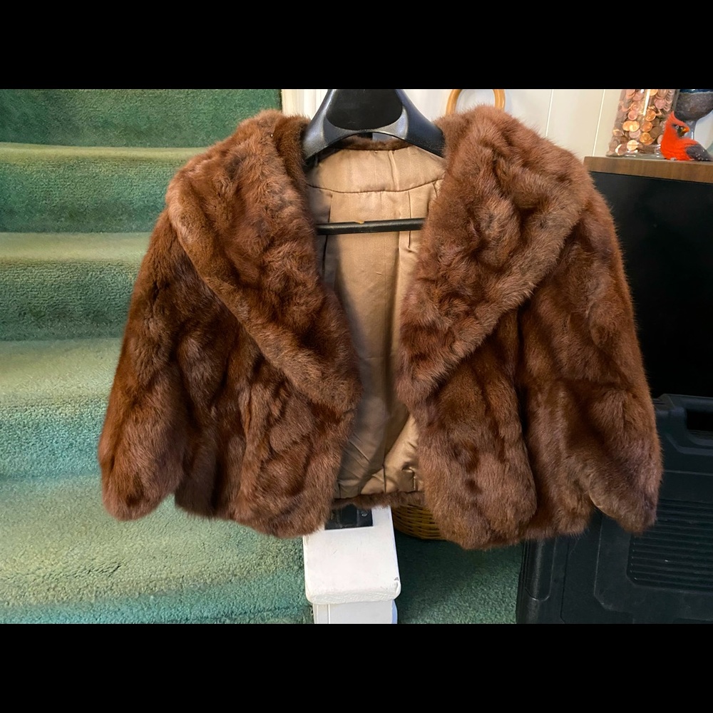 Authentic Vintage Mink cape